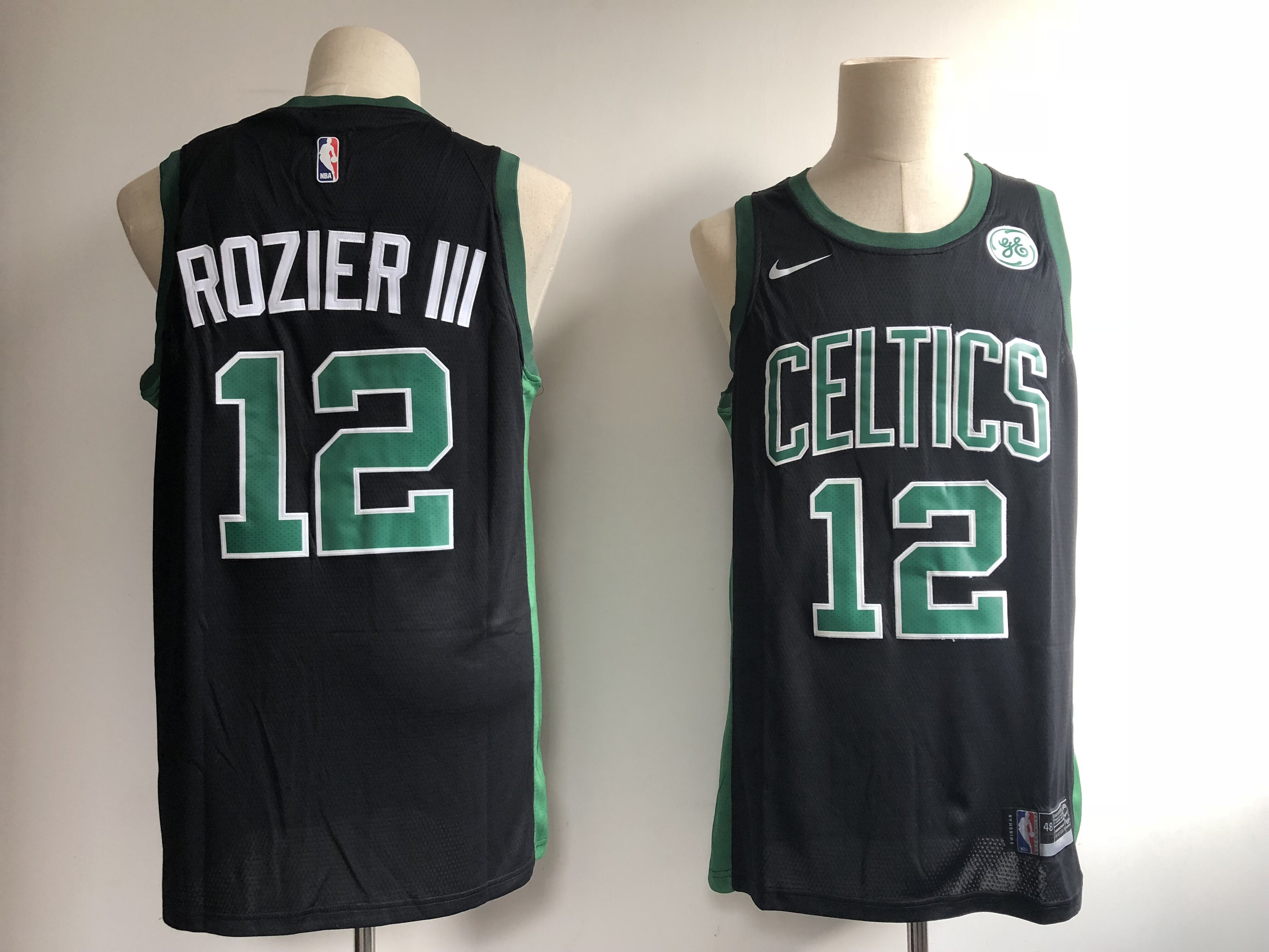 Men Boston Celtics #12 Rozieriii Black Game Nike NBA Jerseys